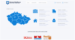 Desktop Screenshot of morava-reality.cz