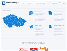 Tablet Screenshot of morava-reality.cz